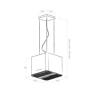 ������� ELICA Pix CONCRETE/F/42 LED, 420�420 ��, 1100 �3/�, 207 ��, ����-������� PRF0146222