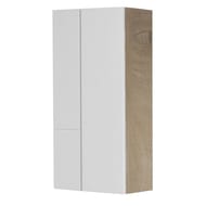 Шкафчик AQUATON Мишель 1A243903MIX40 430х230х864 подвесной, 2 дв., белый софт/дуб эндгрейн