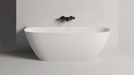 Ванна пристенная Salini Sofia Wall S-Sense 102517G 1600х800х590 иск. камень, белый глянец