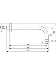 Ideal Standard IDEALRAIN ��������� ��� �������� ���� B9445XG ��������� 400��, ������, ������ �������