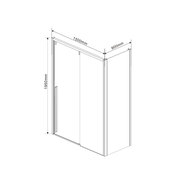 ������� ������ Vincea Lugano 1500�900�1950 ������ ����������/������� ����, VSR-1L9015CL-1