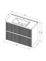 ����� ��� �������� Aquanet ����� 100 (1000�455�637) ���������, 2 �����, ����: ����� ���� 335436