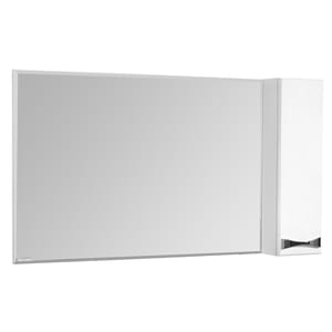 Уценка! Зеркало-шкаф AQUATON Диор 120 1A110702DR01R 1200x686x165 правый, подсветка, белый глянец