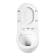 Унитаз подвесной BelBagno Sfera-R (490x370x360) безободковый, белый BB046CHR без сиденья