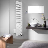 Полотенцесушитель стальной Zehnder Roda Air ROEL-100-55/IPS (968х550) электрический, цвет: белый