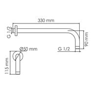 ��������� WasserKRAFT A146 330 ��, ���������, ��� �������� ����, ����: ����� Soft-touch