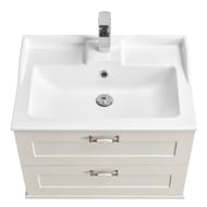 Раковина Aquaton Фабиа 65 1A708731FB010 650x450x180 мм, перелив, отверстие под смеситель, белая