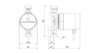 Насос циркуляционный GRUNDFOS COMFORT 15-14 BX PM, без гаек, арт.97916772