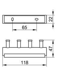������ Keuco Plan ���������, � 4 ��������, ������, ����14913010000