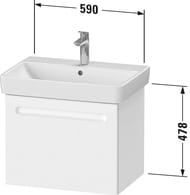 ����� ��� �������� Duravit No.1 590�426�478��, ���������, 1 ����, ����� ������� N14282018180000