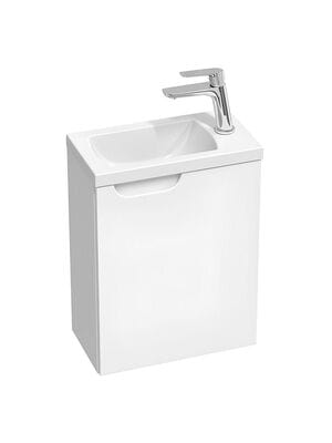 Тумба с умывальником RAVAK SET Classic II 400 R подвесная, с дверцей, правая, цвет: белый 70508060