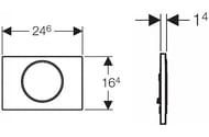 GEBERIT Sigma10 ������� �����, ��������� ����, ����� �������/������������/����� (��� UP320, UP720) 115.758.JT.5
