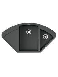 Мойка Omoikiri SAKAIME 105C-PL (1057х575х230) врезная, угловая, тетогранит, цвет-платина 4993209