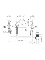 ��������� ��� �������� Nicolazzi Tradizionale 1408BZ69 �� 3 ���������, ����� El Capitan, ������