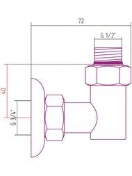 �������� ��� �� ������, G1/2"���G3/4"��/2 ��, 03002-1234