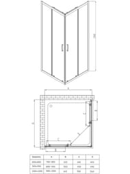 ������� ������ Vincea Alpha 1000�1000�1900 ������ ����������/������� ����� ���������, VSS-3AL100CLGM