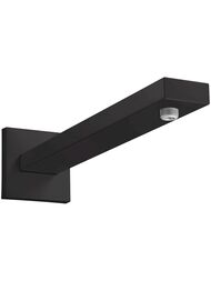 Настенный держатель верхнего душа Hansgrohe 390 мм с розеткой, черный матовый 27694670 — миниатюра 1
