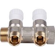 Коллектор распределительный STOUT 3/4", 2 отвода 1/2" SMB 6851 341202