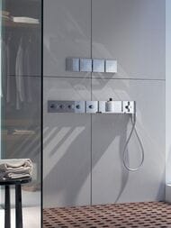 Модуль термостата Axor ShowerSolutions 10751000 (360х121) внешняя часть, 3 потребителя — изображение 3