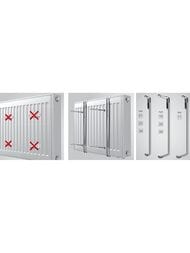 Радиатор стальной Royal Thermo Compact тип 22 ВШГ:500х1500х100, 3370Вт, боковое подкл., белый