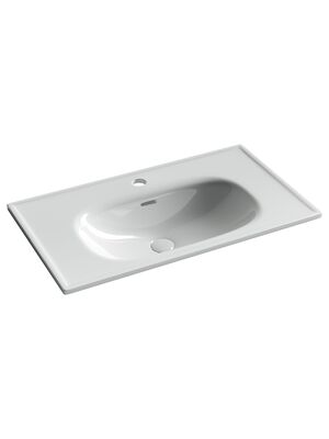 Раковина накладная Ceramicanova Sabo 800х460х180 1 отв. под смеситель, белый CN13002
