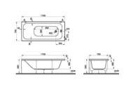 ����� ��������� Vitra Optimum Neo 170x75 ��� ������������ 64570001000