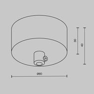 ���������� ���� ��� ����� ������� ������� Maytoni Shelf (����) CA032B-B, IP20, ������