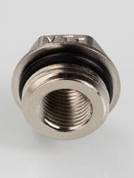 Футорка VALTEC  1/2"Н х 1/4"В с EPDM кольцом, латунь никелированная, VTr.585.N.0402