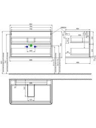 ����� � ��������� IDDIS Oxford Neo 80�� (470�808�500��) ���������, 2 ��., ����� ������� OXN80W0i95K