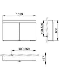 �������-���� Keuco Edition 400 1060�650�167 ���������,���������,��������,�������,������. 21552171301