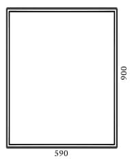 ������� Cezares TIFFANY (59�90) � LED ����������, �����������, ���������������, Nero grafite 45041