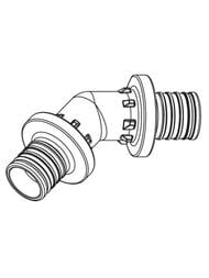 Угол REHAU RAUTITAN PX, 32x32мм, 45°, пластик, арт.11600541001
