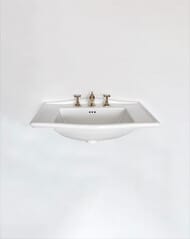 Раковина полувстраиваемая Devon&Devon Westminster (695х500х240) 3 отверстия, белая IBLI3FWES