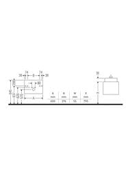 ����� ��� ���������� Duravit Ketho 600�480�455 ���������, 2 �����, ������� ���. KT665004343