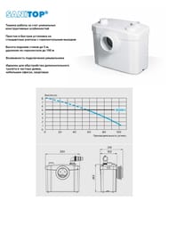 Насос SFA SANITOP 330х163х263 для унитаза и умывальника