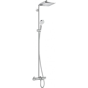 Душевая система Hansgrohe Crometta E 240 Showerpipe с термостатом д/ванны,верхний и руч.душ 27298000