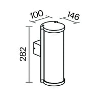 ��������� ���������� Maytoni Conf (����) O451WL-01GF, E27x1 15�� IP 54, ������