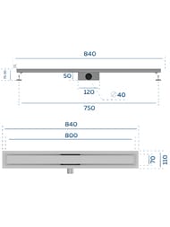     toHit Tray 800x100x75-95 , . , .  TH10-028001