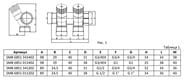 Коллектор распределительный STOUT 3/4", 2 отвода 1/2" SMB 6851 341202