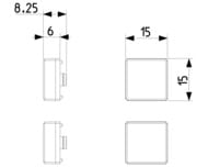 ��� ������� ������� Vimar EIKON EXE, ������� "�������", Flat, ������, 22751.2.82