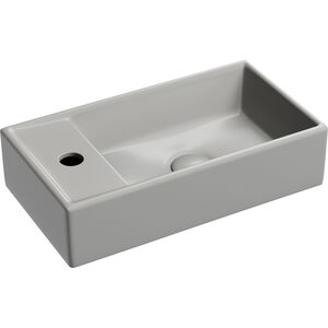 Раковина подвесная Ceramicanova Element 407х217х100 чаша справа, антрацит матовый CN6051RMH