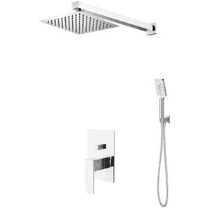 Душевой набор BelBagno ROM-DSET-CRM со встроенным смесителем, верхним и ручным душем, хром