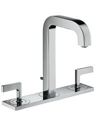 Смеситель Axor Citterio 39136 для умывальника двухзахватный (рычаговые) с панелью, высота 166мм — миниатюра 1