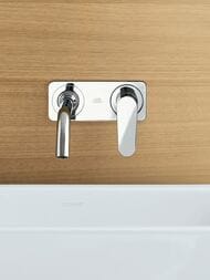 Смеситель Axor Citterio M 34115000 для умывальника встраиваемый однозахватный, с панелью, излив 227 — изображение 2