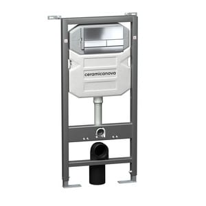 Инсталляция Сeramica Nova Envision 500х1140 с кнопкой смыва Flat, креплениями, хром CN1002CH
