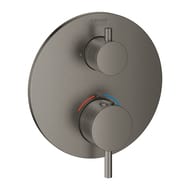 Смеситель Grohe Atrio 24134AL3 термостат для душа, переключатель на 1 положение, внешняя ч, графит матовый