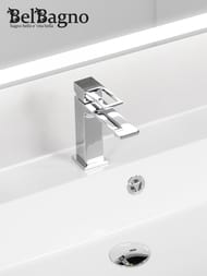 Смеситель на раковину BelBagno LUCE LUC-LVM-CRM однозахватный, без донного клапана, хром — изображение 6