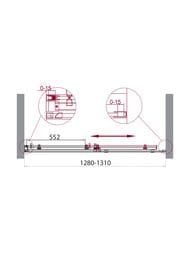    BelBagno Acqua 1280-13101950  /  ACQUA-BF-1-130-C-NERO