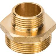 Ниппель STOUT 1.1/2"х1"НН, латунь, арт.SFT-0003-001121