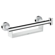 Поручень Hansgrohe Comfort с полкой и держателем для душа, хром/белый 26328400 — миниатюра 1